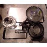 Quantity of mixed cooking equipment including a large Hostess hot plate. Not available for in-