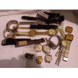 Mixed wristwatches, bracelets and links etc. P&P Group 1 (£14+VAT for the first lot and £1+VAT for