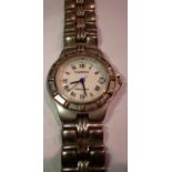 Krug-Baumen: Revelation ladies wristwatch on a stainless steel bracelet, not working at lotting. P&P