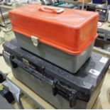 Two tool boxes with mixed tool contents. Not available for in-house P&P