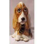 Price Kensington Basset Hound figurine, H: 32 cm. P&P Group 2 (£18+VAT for the first lot and £3+