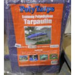 New and unused multi-purpose tarpaulin 5.4 x 7 m. P&P Group 1 (£14+VAT for the first lot and £1+