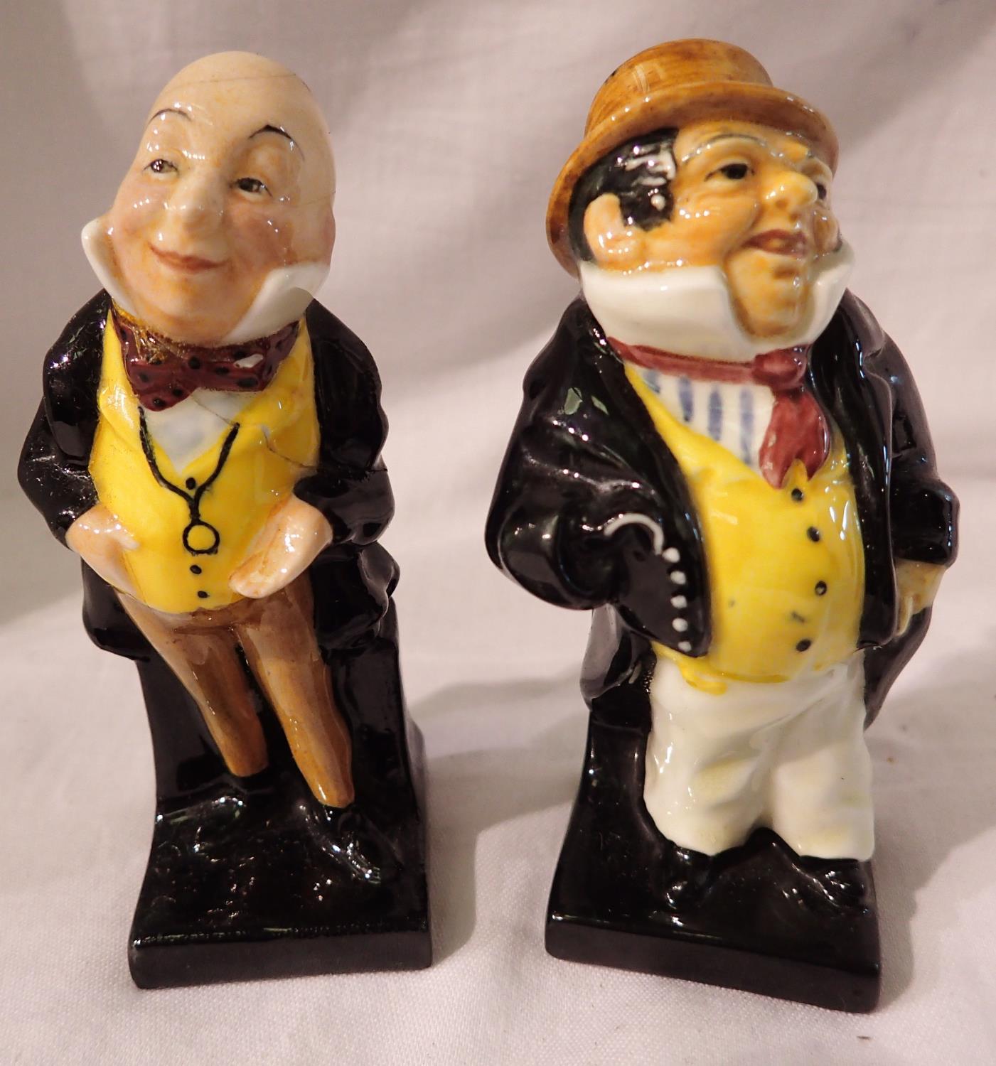 Two Royal Doulton Dickens miniatures, Captain Cuttle and Micawber, H: 10 cm. P&P Group 2 (£18+VAT