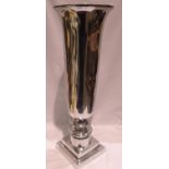 Large Culinary Concepts London metal vase, H: 50 cm. Not available for in-house P&P
