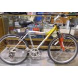 Giant Red Blaze EX 19 inch frame 18 speed mountain bike, Shimano equipped shifters and brakes. Not