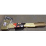New and unused 1.5lb wood handled axe. P&P Group 2 (£18+VAT for the first lot and £3+VAT for