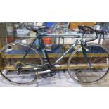 Raleigh Pro Race 22 inch frame, 12 speed road bike equipped with drop handle bars, Shimano