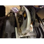 JCB circular saw in hard case. Not available for in-house P&P