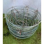 Eight 12 inch Metal Hanging Baskets. Not available for in-house P&P