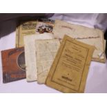 Vintage motorbike and car manuals including Norton, Sunbeam, Vincent and Morris (8). P&P Group 1 (£