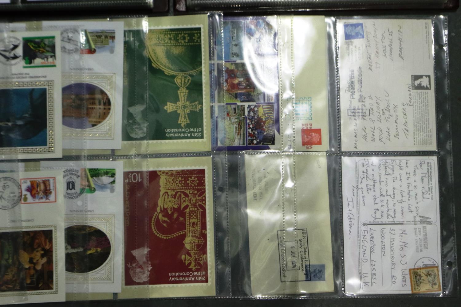 Six albums of Royal Mail first day covers and others. P&P Group 3 (£25+VAT for the first lot and £ - Image 8 of 9