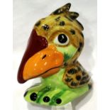 Lorna Bailey small bird, Walley the Wader, H: 11 cm, no cracks or chips. P&P Group 1 (£14+VAT for