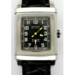 ROTARY: Editions Series 400 gents automatic wristwatch, with rectangular black dial, date aperture