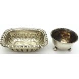 Two small hallmarked silver open salts, Birmingham assay, largest D: 65 mm, combined 18.8g. P&P