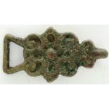 15th century Medieval Iron clothing fastener, L: 36 mm. P&P Group 0 (£5+VAT for the first lot and £