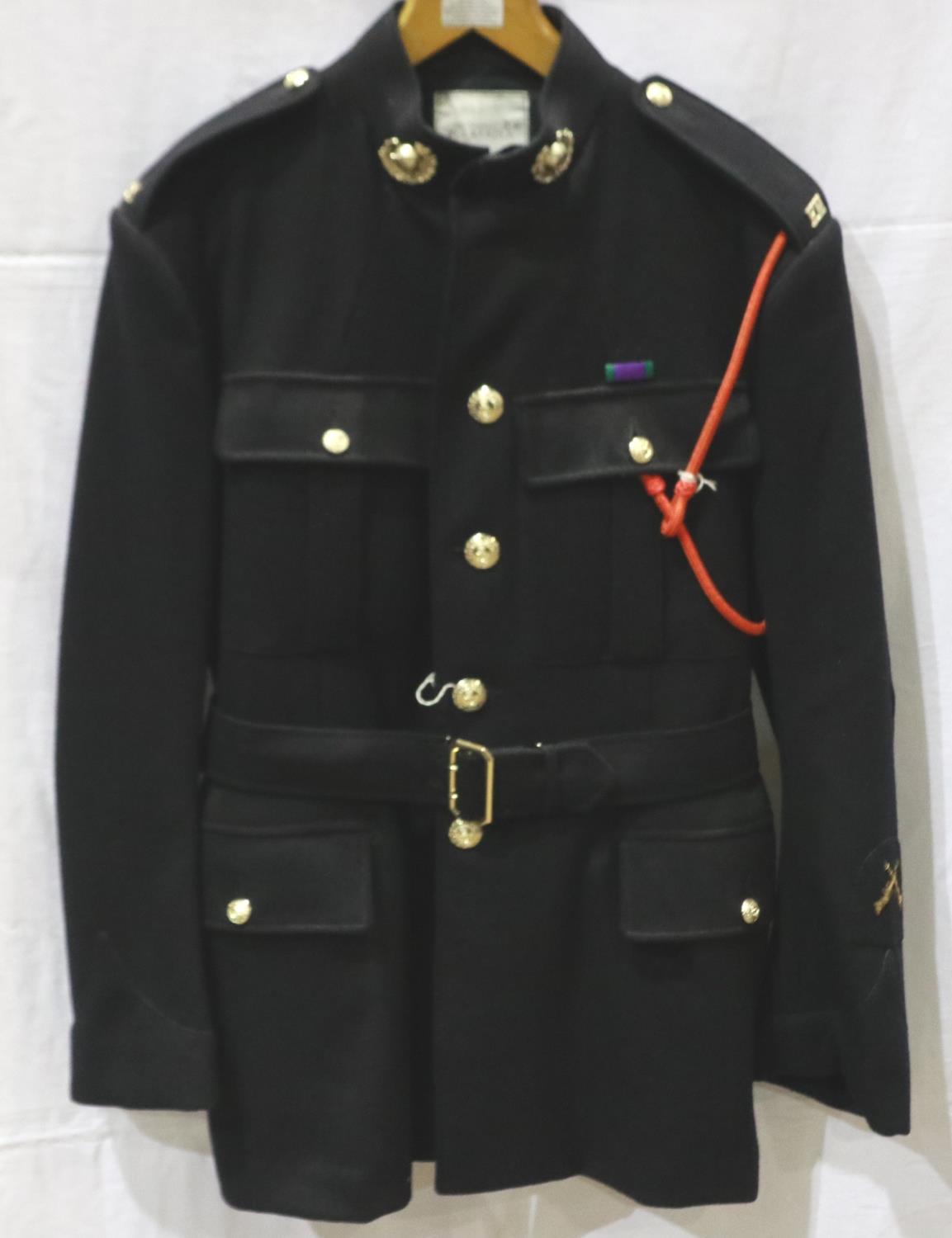 Royal Marines 45 Commando Unit, no1 dress uniform, tunic and trousers, with Marksman crossed