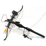 Anglo Arms Panther crossbow with bolts, red dot sight and cocking string. P&P Group 3 (£25+VAT for