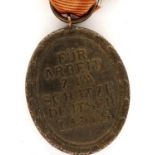 WWII German West Wall medal, awarded to those who had built or served on the Siegfried Line. P&P