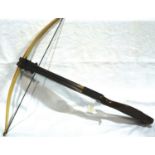 Border archery crossbow with arrow, draw-weight approximately 175lb. Not available for in-house P&P