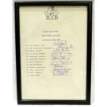 England V New Zealand, June 1990 signed team sheet. Excluding frame: P&P Group 1 (£14+VAT for the