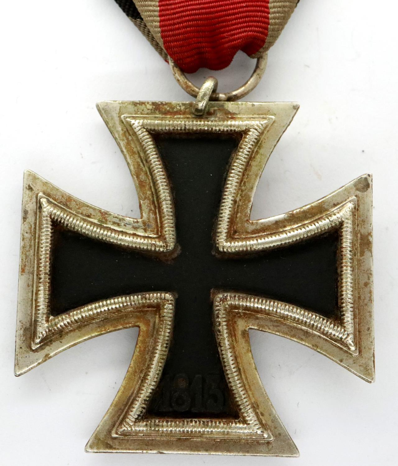 WWII German Iron Cross 2nd Class EK II with three part construction, with an iron core. P&P Group - Image 2 of 2