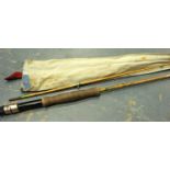 The Gnat trout fly rod by Mitre Hardy. P&P Group 3 (£25+VAT for the first lot and £5+VAT for