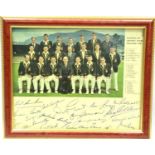 1964 Australia Cricket Team England Tourists signed photograph. Excluding frame: P&P Group 1 (£14+