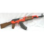 Airsoft assault rifle (AK-47 style) loss to end of stock. P&P Group 3 (£25+VAT for the first lot and