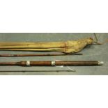 Three piece split cane Hardy trout rod. P&P Group 3 (£25+VAT for the first lot and £5+VAT for