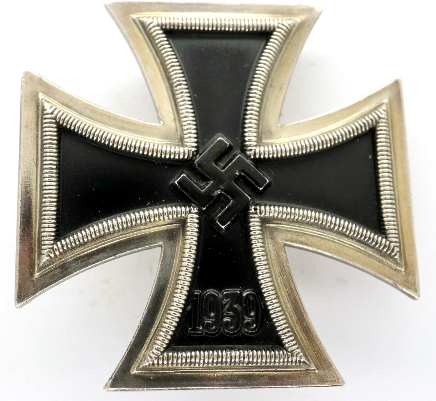 German WWII Iron cross first class, with numbered tapering pin marked 51. P&P Group 1 (£14+VAT for