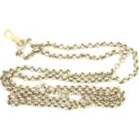 9ct gold neck chain, L: 50 cm, 8.7g. P&P Group 1 (£14+VAT for the first lot and £1+VAT for