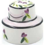 Lorna Bailey Collectors Club piece to mark Lornas Wedding July 2002 (wedding cake), H: 60 mm, no