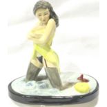 Original colourway Peggy Davies figurine, Phoebe, 1/1, H: 20 cm, no cracks or chips. P&P Group 1 (£