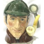 Royal Doulton D6831 The Sleuth, H: 22 cm, no cracks or chips. P&P Group 2 (£18+VAT for the first lot