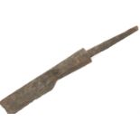 Medieval blacksmith working tool, iron, L: 115 mm. P&P Group 0 (£5+VAT for the first lot and £1+