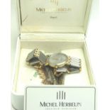 Michel Herbelin boxed wristwatch set. P&P Group 1 (£14+VAT for the first lot and £1+VAT for