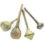 Roman to Medieval dress pins with ornate design, largest L: 31 mm. P&P Group 0 (£5+VAT for the first