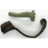 Two Bronze Age fibulas. P&P Group 0 (£5+VAT for the first lot and £1+VAT for subsequent lots)