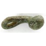 Celtic pritani bronze toggle loop fastener, L: 25 mm. P&P Group 0 (£5+VAT for the first lot and £1+