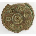 Anglo Saxon/Viking style annular boss, L: 25 mm. P&P Group 0 (£5+VAT for the first lot and £1+VAT