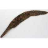5th century, 5 inch iron sickle blade. P&P Group 0 (£5+VAT for the first lot and £1+VAT for