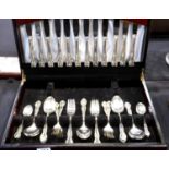 Canteen of Falstaff silver plated cutlery, in setting of six. P&P Group 3 (£25+VAT for the first lot