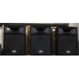 Three Peavey ST-12 speakers. VAT is applicable to the hammer price of this lot. Not available for