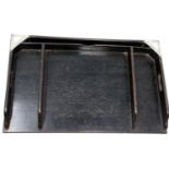 Silver and ebony desk tray, 29 x 18 cm. P&P Group 2 (£18+VAT for the first lot and £3+VAT for