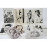 Real photographic postcards including three with ink signatures and two Marilyn Monroe. P&P Group