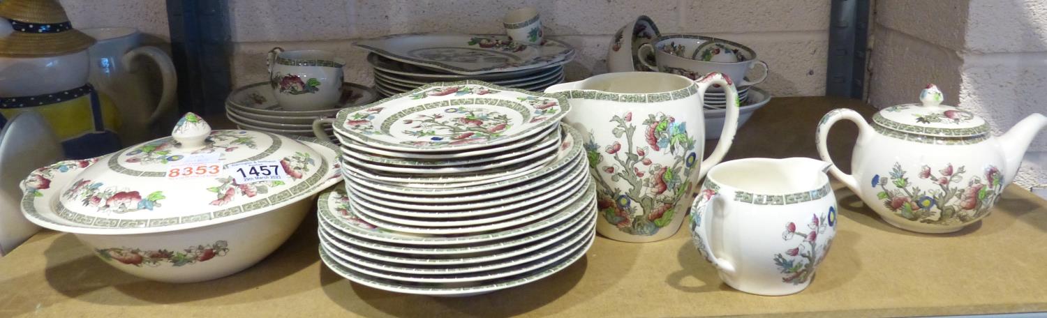 Indian Tree dinner service, approx 60 pieces. Not available for in-house P&P