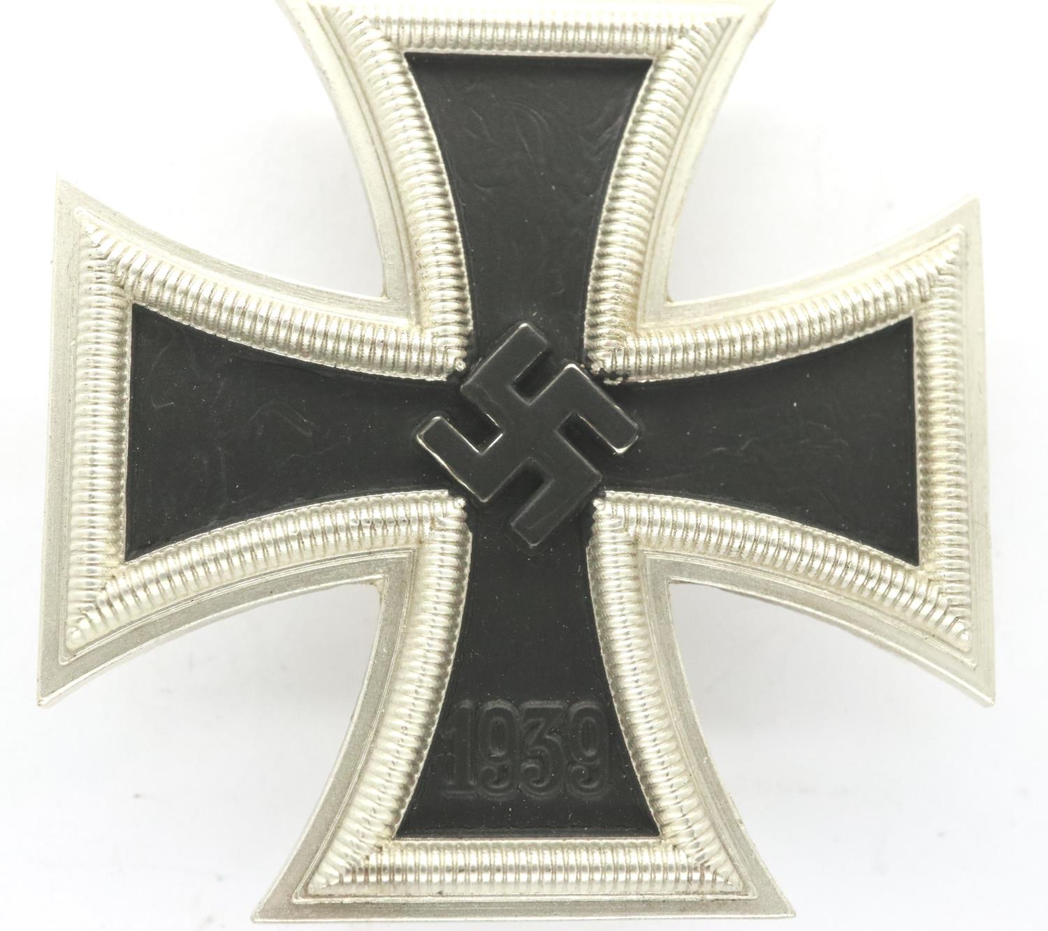 German WWII Iron cross first class, with numbered tapering pin marked 65. P&P Group 1 (£14+VAT for