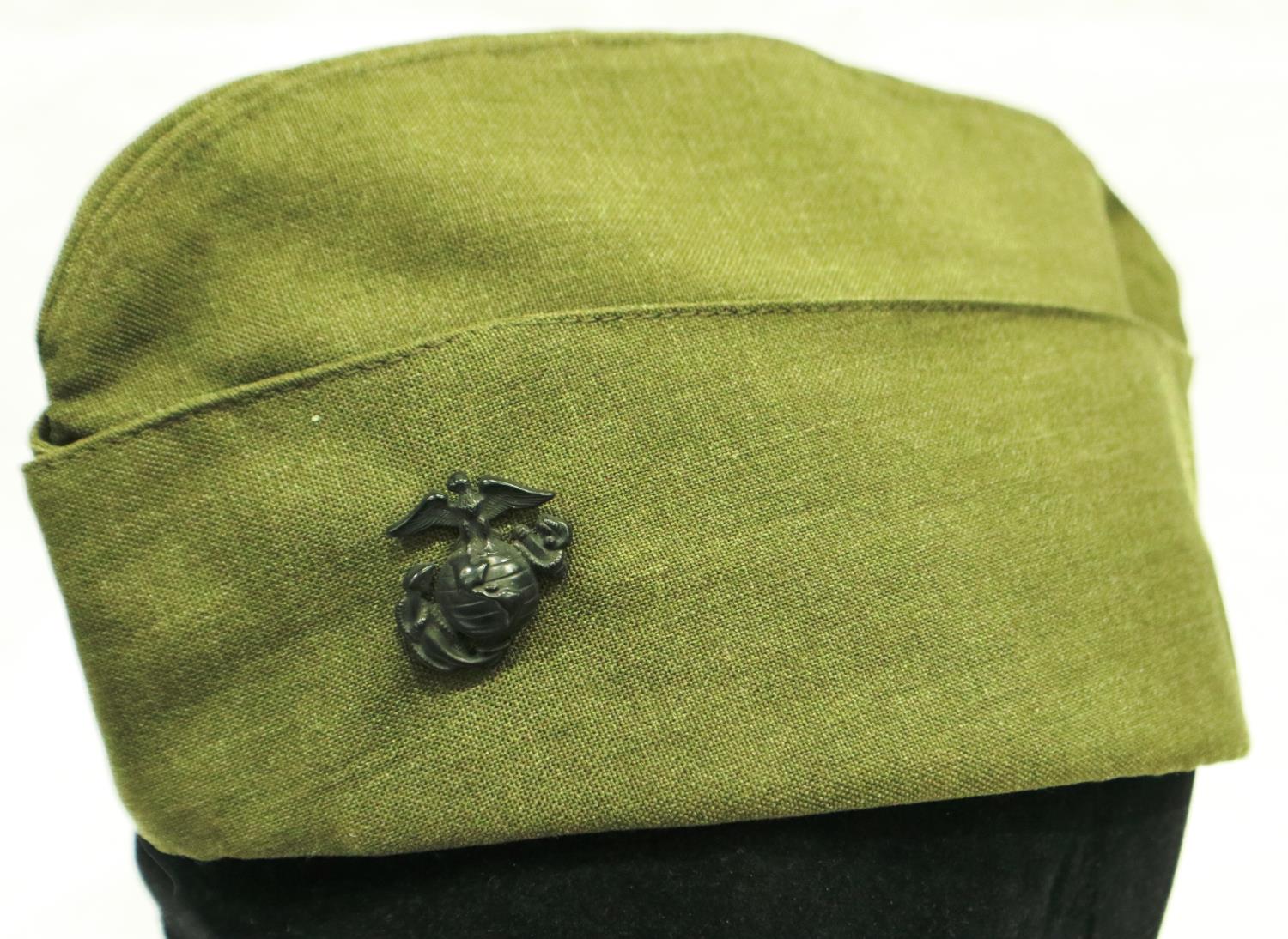 Vietnam War period USMC side cap. P&P Group 2 (£18+VAT for the first lot and £3+VAT for subsequent