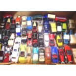 Selection of approximately 40 diecast vehicles, various makes and types, mostly in good/unboxed