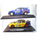 Two Scalextric Fords to include Mondeo and Escort both in very good to excellent condition, in